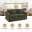Greco Vintage Upholstered Boneless Three Seat Couch Compressed Delivery Tool Free Setup Sofa-124889108