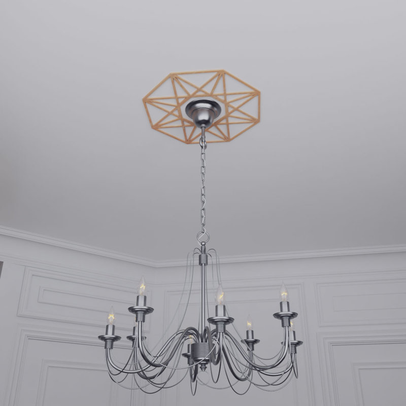 Médaillon de plafond perforé 32 po x H 12 po x P 12 po x P 12 po Guardian, Aulne, H 40 po x l 40 po x P 0,38 po