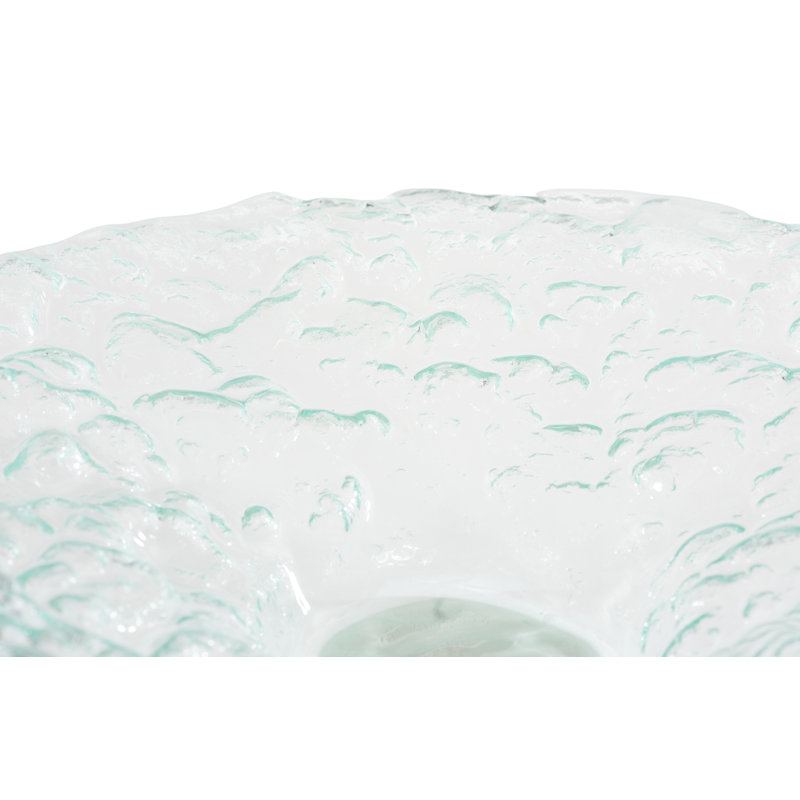Bubble Glass Decorative Bowl, 3" H x 19" W x 19" D