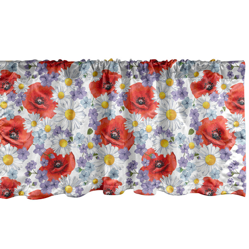 Ensemble de 2 cantonnières colorées Ambesonne, L 54 po x L 12 po