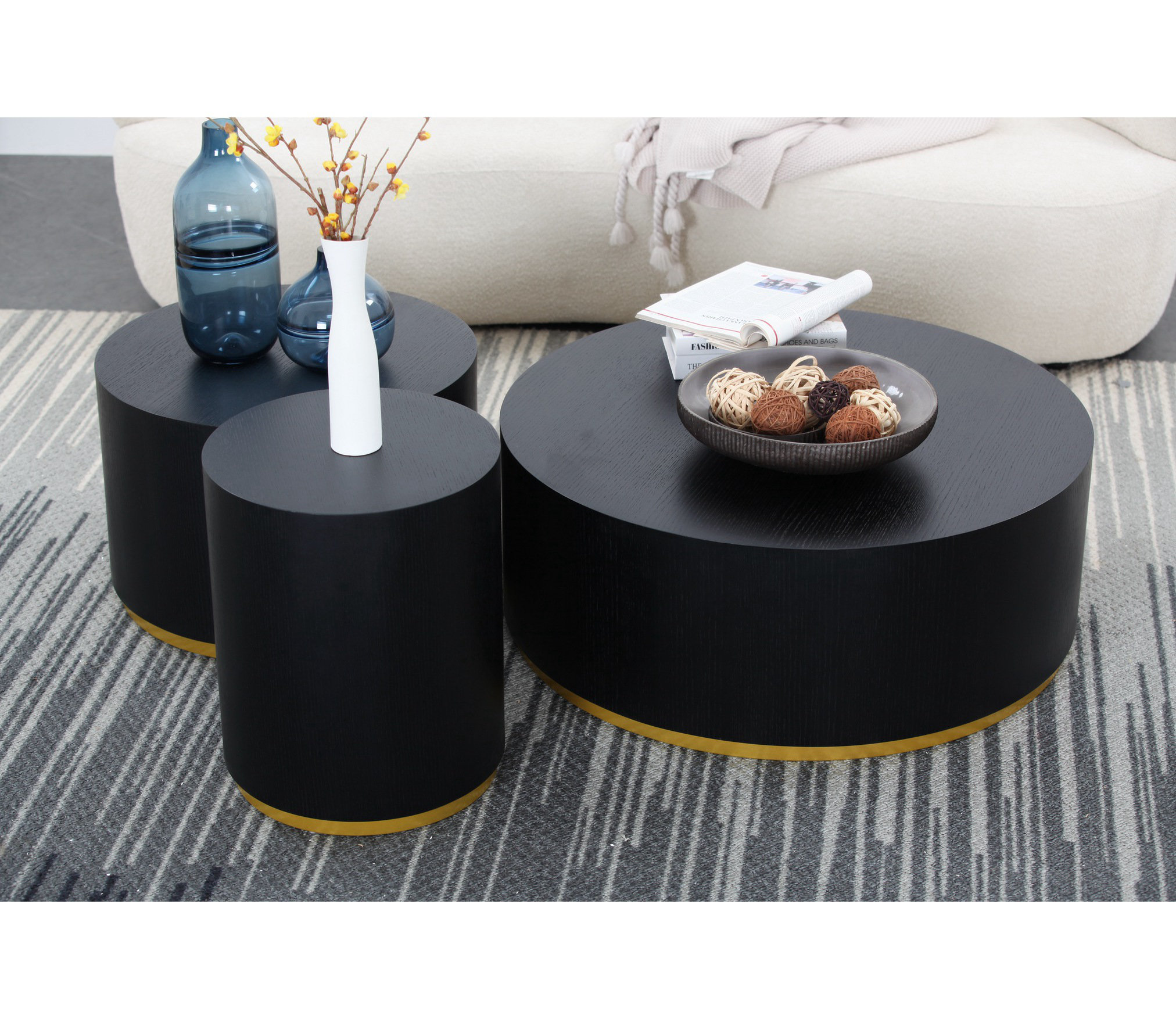 Lipoton Round Coffee Table Round Living Room Table Modern Coffee Table