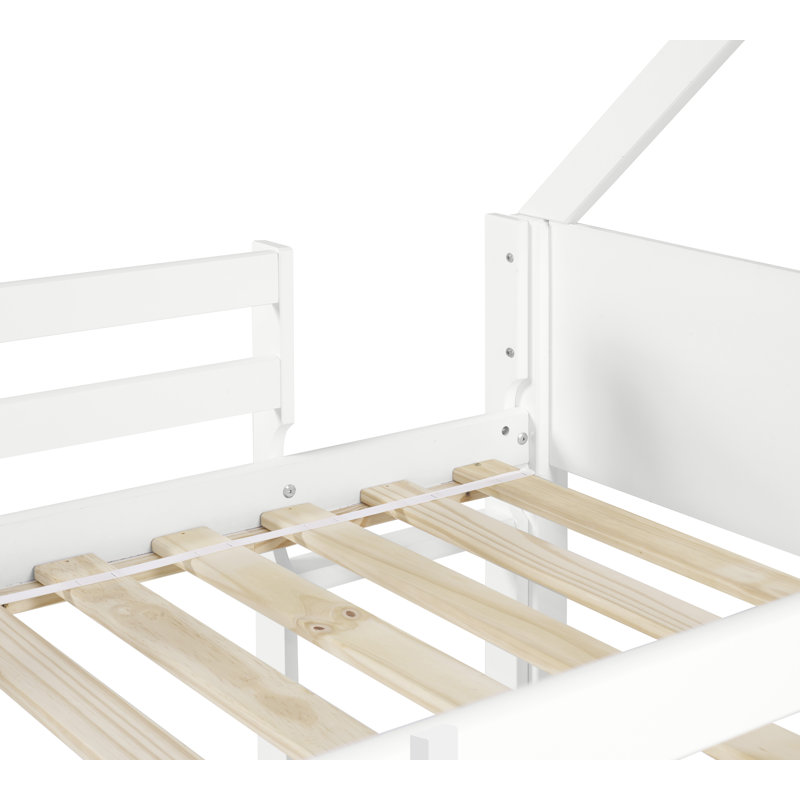 Sofia Kids Twin Over Twin Bunk Bed, White