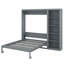 Grand lit escamotable avec tablettes-792903129