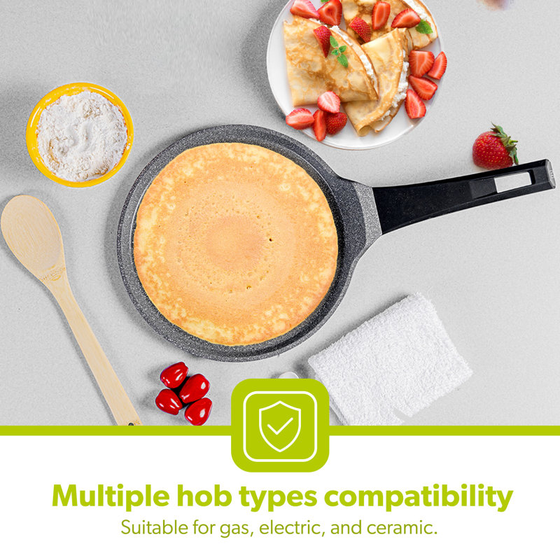 Royalford Non-Stick Crepe Pan Crepe Tawa, 25Cm - Induction Pan