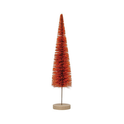 Sisal Bottle Brush Tree with Wood Base