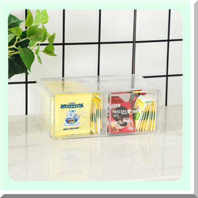 ClearStack Duo: Acrylic Countertop Drawers for Cosmetics, Jewelry, Hair Accessories, and Makeup
