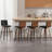 Swivel Upholstered Counter & Bar Stool With Solid Wood Frame and L-Shaped PU Leather Back-588686632-588686635