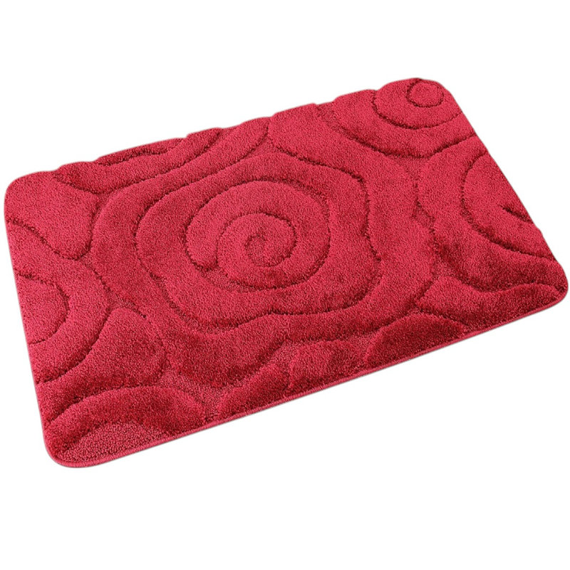 Hardee Non-Slip Bath Rug, Burgundy