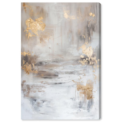 Art abstrait de pierres précieuses sur toile patinée brunie par Art Remedy