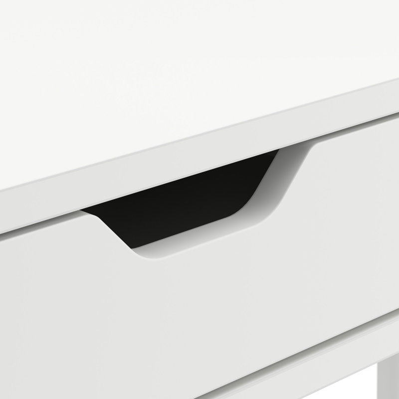Katia Writing Desk, 30" H x 40" W x 20" D, Pure White
