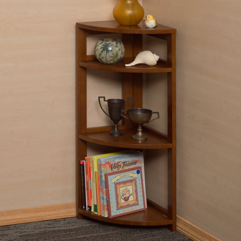 Bibliothèque en bois Regency, Gris, H 34 po x l 12 po x P 12 po