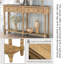 Console en bois avec 2 tiroirs et tablette inférieure Sheen-732877891