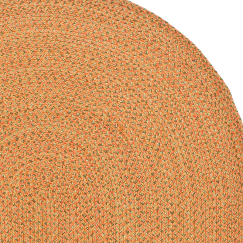 Woodlawn Hand Woven Cotton Solid Color Rug, Oval 3' x 5' 