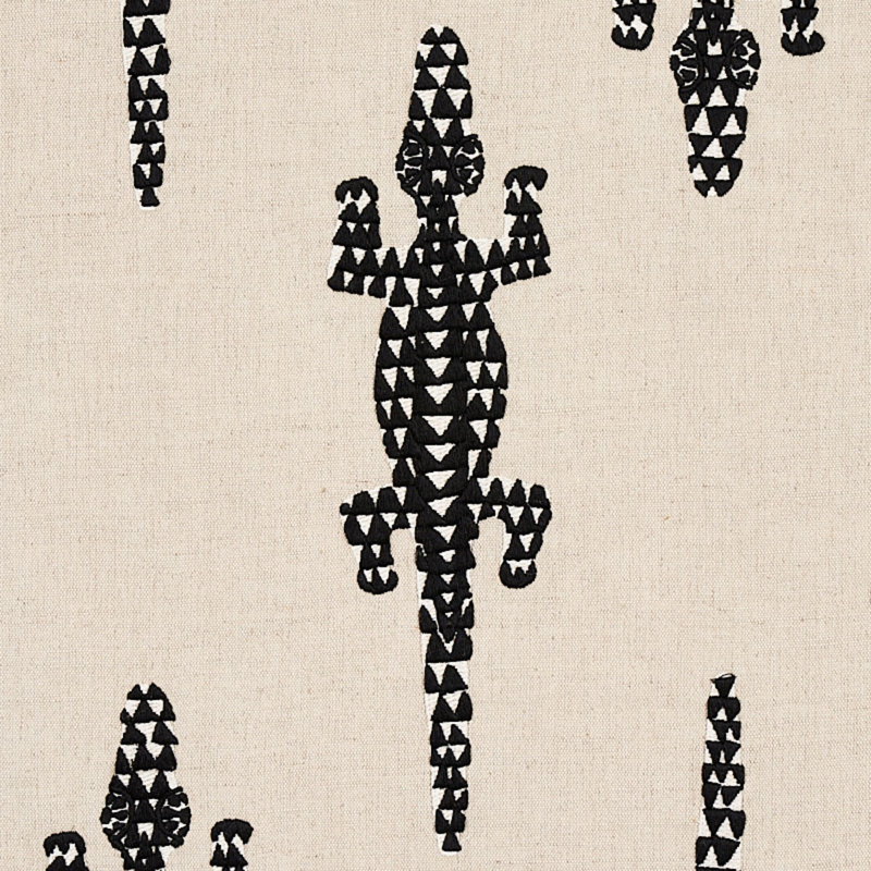 Tissu de broderie Baracoa, Noir