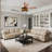 Gold Crystal Ceiling Fan With Led Light And Remote, 3-color Dimmable