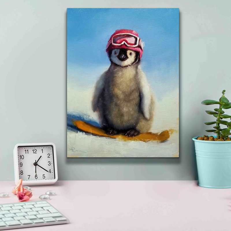 «Snowboard Chic» par Lucia Heffernan, H 16 po x l 12 po x P 0,75 po