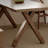 Simple ash wood pure solid wood dining table set-109026459