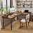 Walnut L-Shaped Solid Wood desk-108958626-108958630