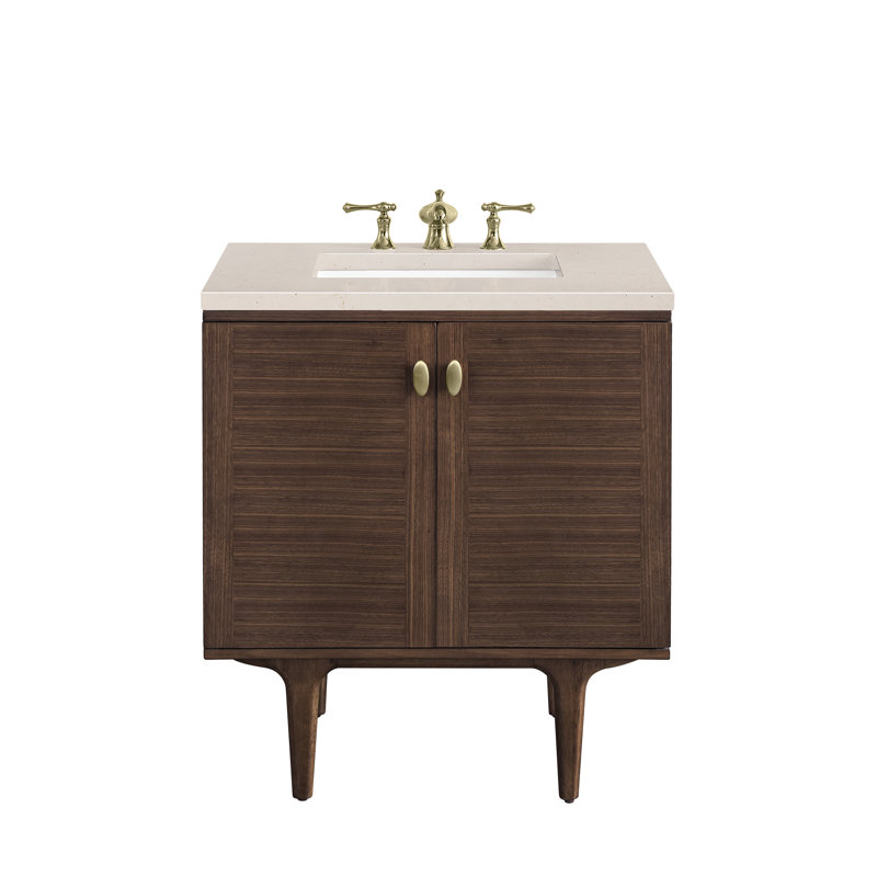 Amberly Single Vanity, 30", Eternal Marfil, 8" Widespread