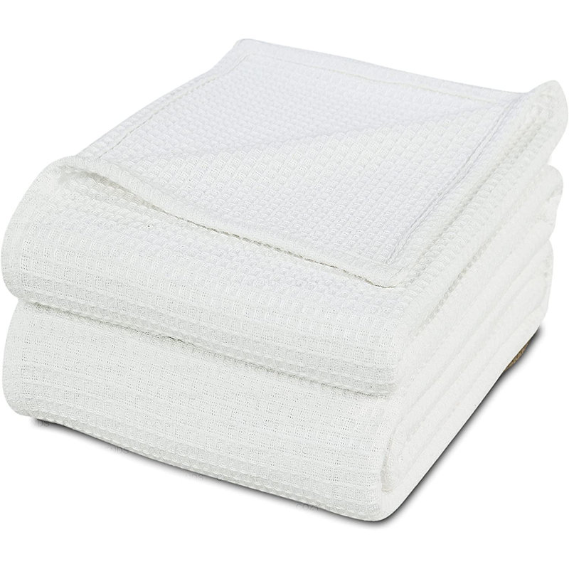 Couverture en coton, Grand, 4, Sauge