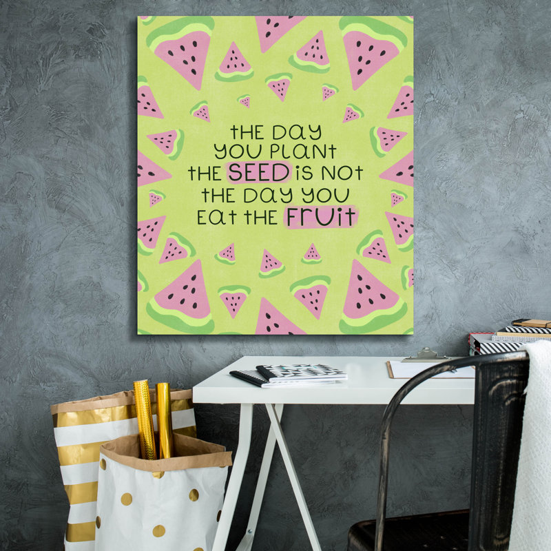 Toile épique Graffiti «Plant The Seed» par Club Daydream, 26 po x 30 po, H 30 po x l 26 po