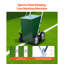 Dry Line Marker, 4-Wheel, 2 or 4 in Lines, Field Dry Line Chalker, Adjustable Line Marker, with Rubber Adjustment Handle, 50 lbs Large Powder Capacity, for Baseball and Softball Infield, Green