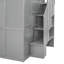 Full Size Loft Bed With Wardrobe,Desk And Shelves-1476824703