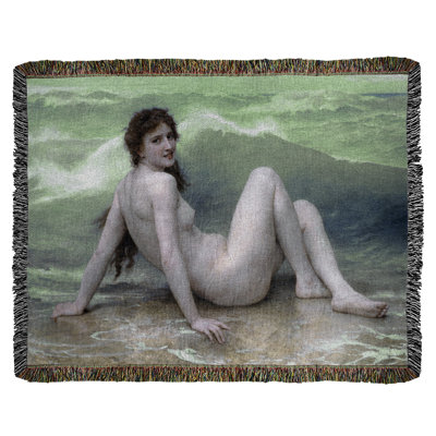 Jeté en coton adolphe bouguereau the wave