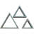 Triangle Accent Shelf with Adjustable Shelves-1932077623