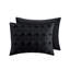 Édredon noir très grand / très grand motif en microfibre-124576466-124576470