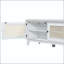 Banc de hall d'entrée en rotin avec coussin et rangement réglable Boho - blanc-129894795-129894794