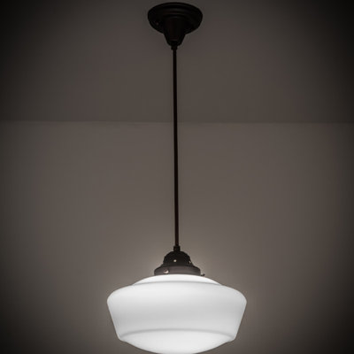 Luminaire suspendu 1 lumières scolaire single Moshier