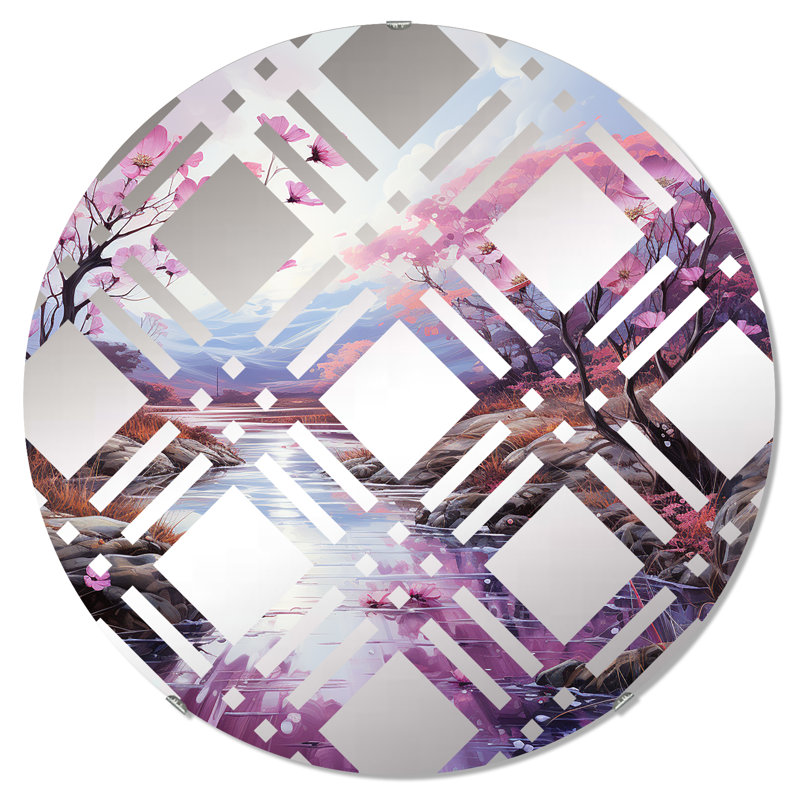 Miroir décoratif écossais Serenity Brook - MIR112127-Rond, 23,6 po x 23,6 po