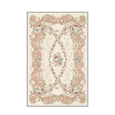 Stylish Hall Carpet (3.3 x 6.6 ft), 100% Polyester, 0.3 in Pile Height | Antibacterial, Non-Slip PVC Felt Dot Underside | Machine Washable, 3D Digital Print, Durable & Easy to Clean | Perfect for Entryway & Living Areas