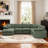 144" Chenille Sectional Corner Sofa 7 Pieces Oversized Comfy Modular Reversible Couch With Upholstered Movable Ottoman-1978611655