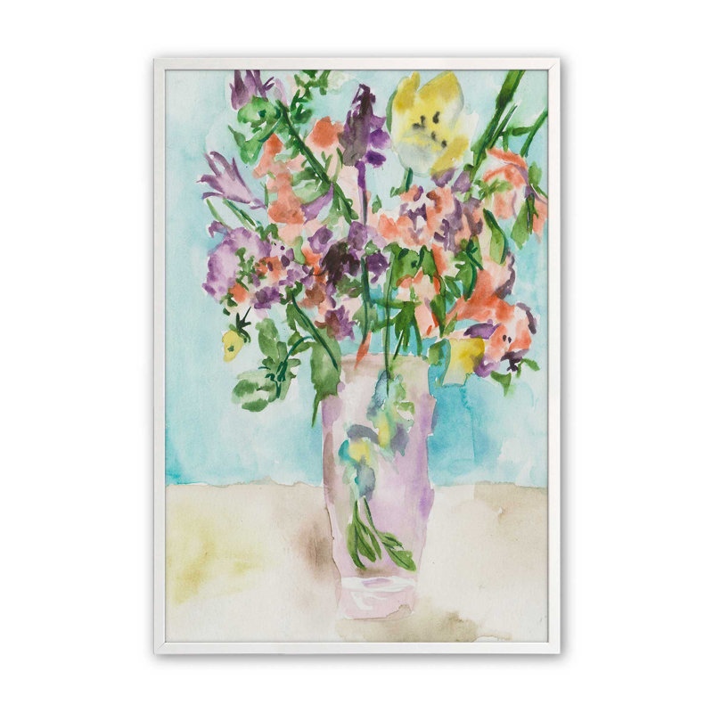 «Petals Unraveled II» par Melissa Wang, reproduction d'art, Encadrement ouvert sans papier mat, H 24 po x l 18 po, Blanc
