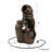 3-Tier Fountain Modern Decorative Polyresin Clay Pot Electric Outdoor Hand Painted Cascading Water Feature
