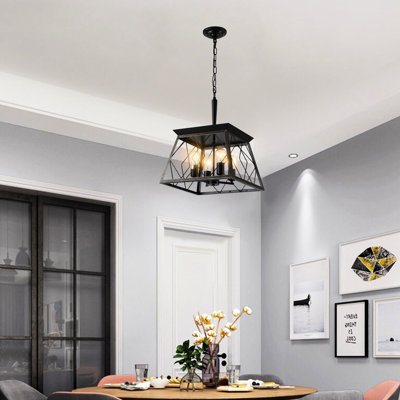 4- Vintage - Fixture For Dining Room Kitchen Living With Adjustable Chain
