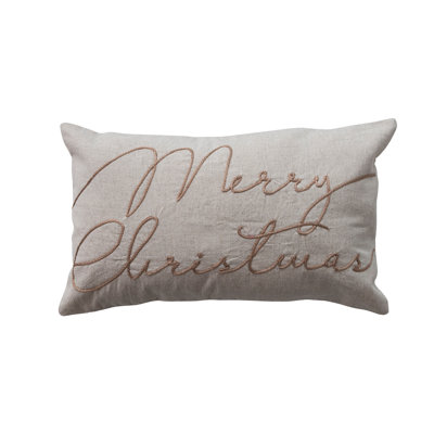 Coussin lombaire en coton et lin Artisan