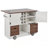Farmhouse Kitchen Island with Drop Leaf, Power Outlet, and Spacious Storage for Modern Rustic Kitchens-626467611