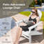 Calaway Outdoor Adirondack Chair With Ottoman-918329043