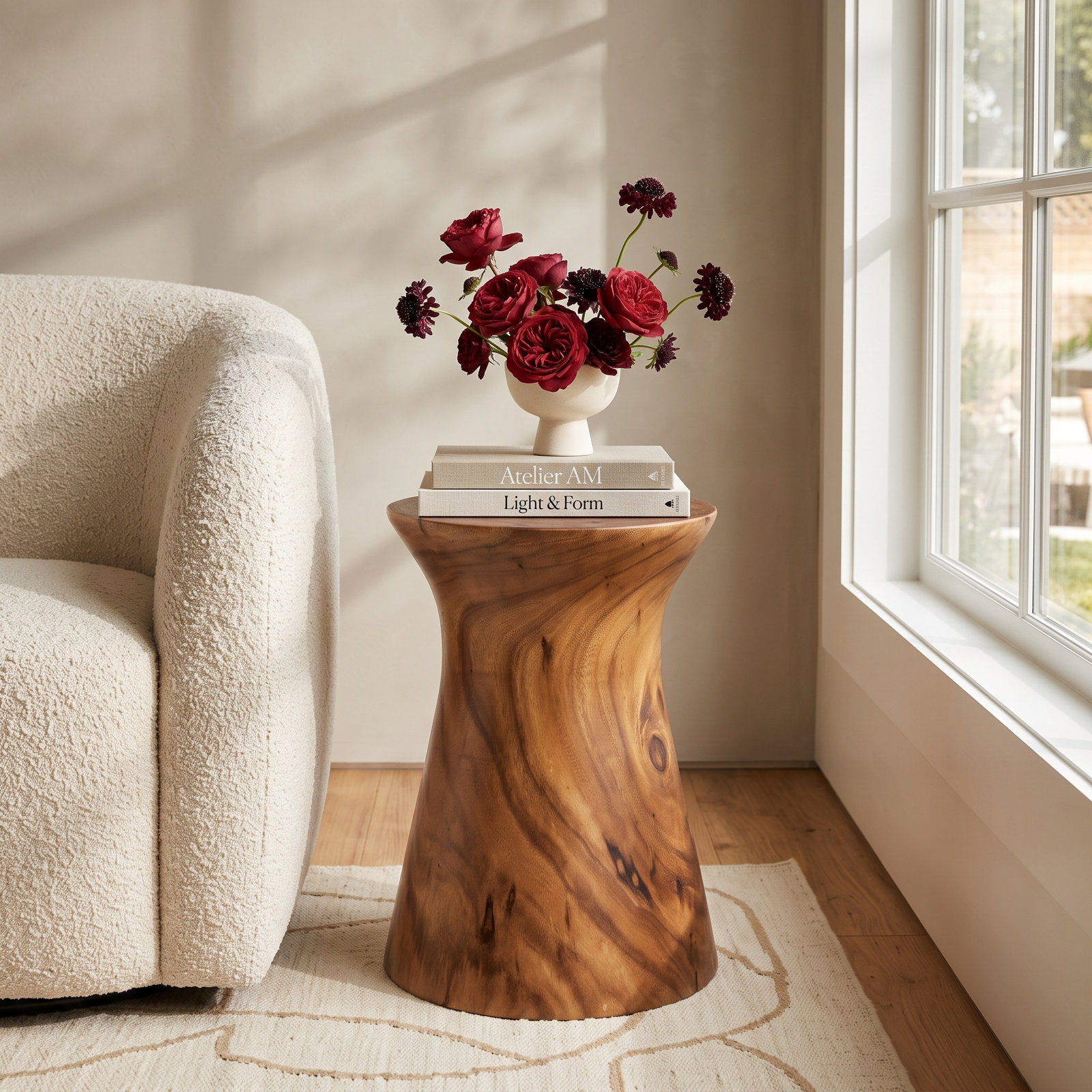 Cinda Solid Wood End Table