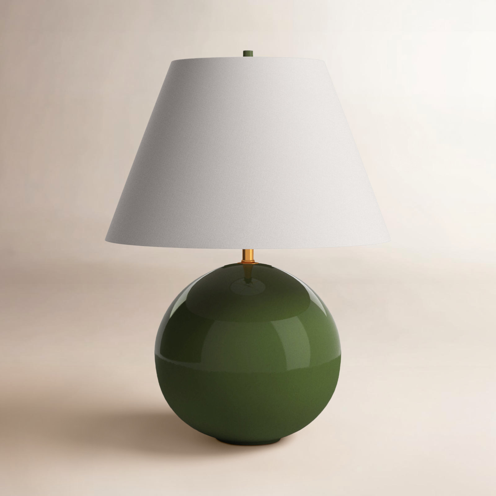 Parsley Ceramic Table Lamp, Green