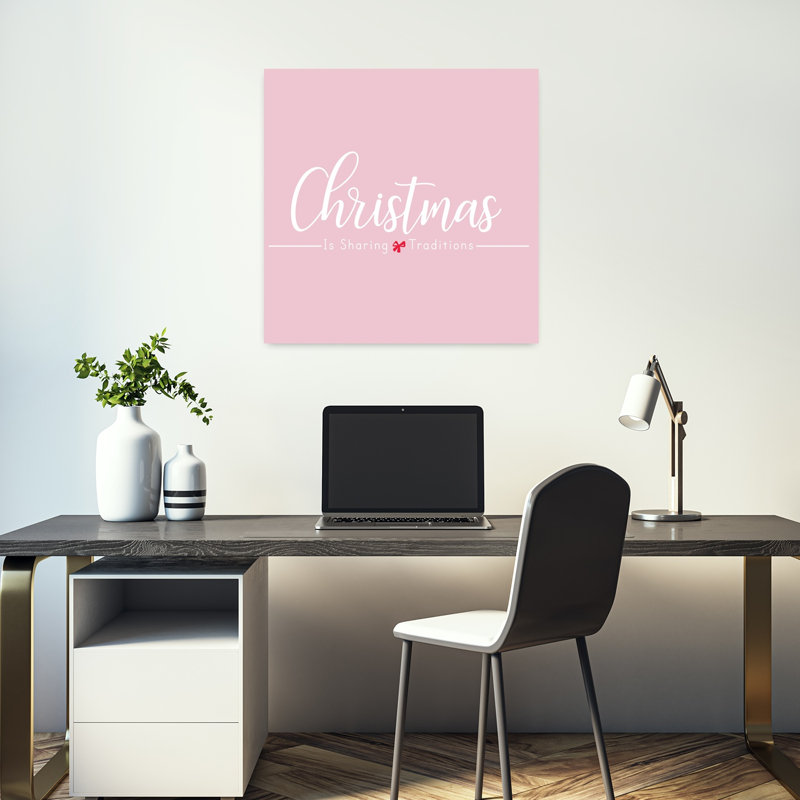 Noël, partage de traditions, art abstrait minimaliste élégant, H 18 po x l 18 po