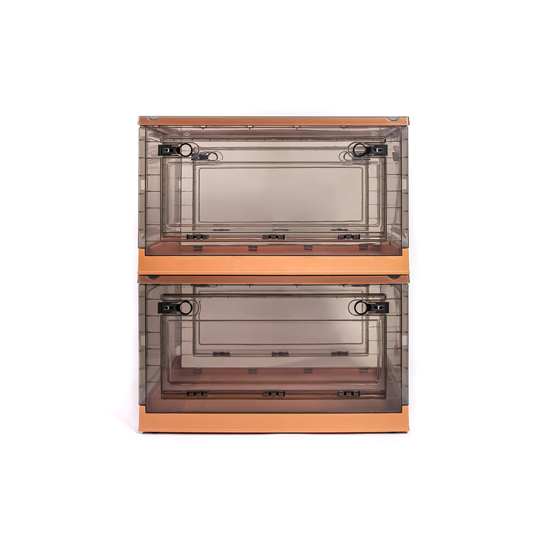 Ensemble de boîtes en plastique, Orange, Grand: 88