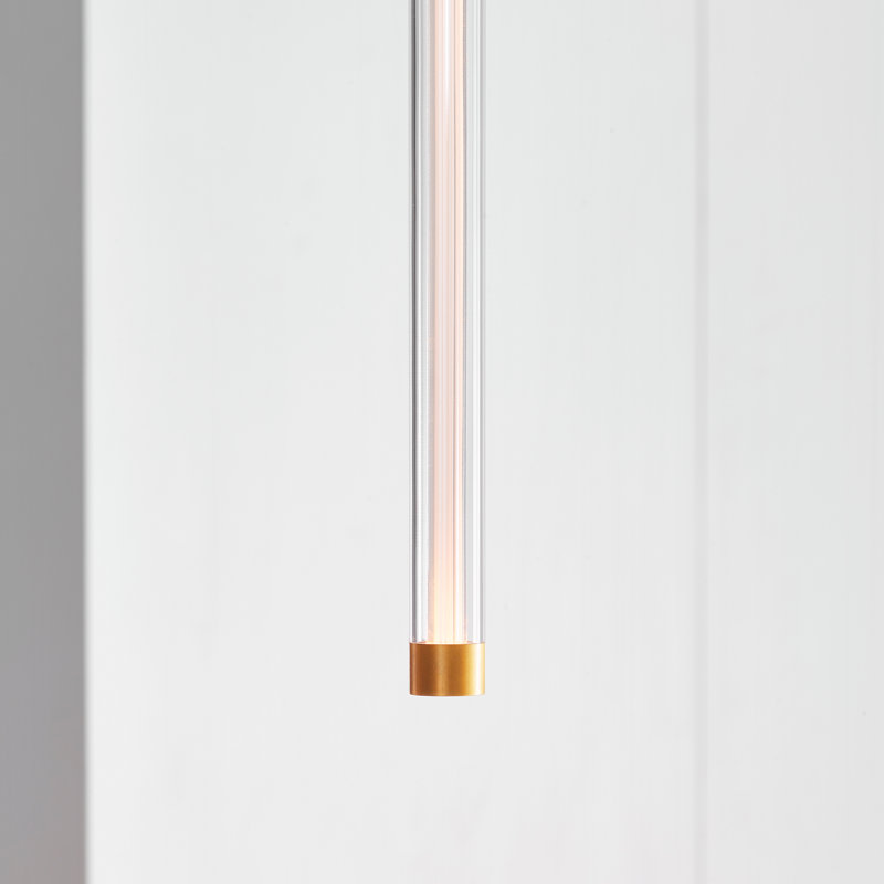Phobos 1 - Light LED Pendant, Natural Brass