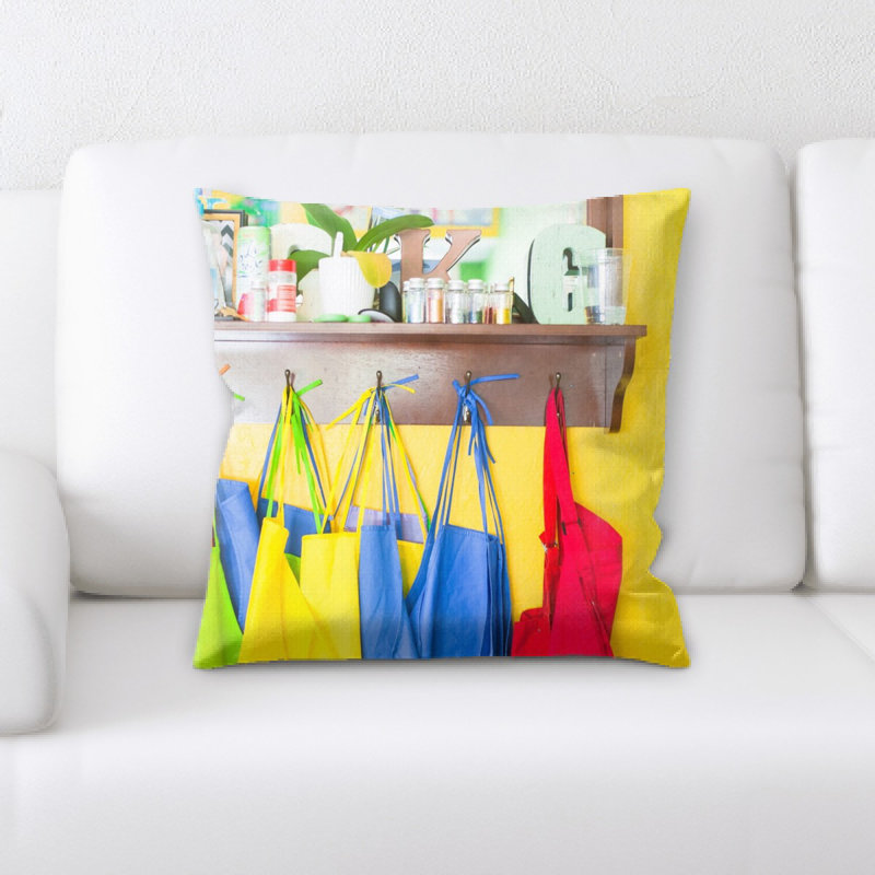 Microsuede Reversible Throw Pillow