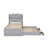 Twin XL Size Platform Bed With Storage LED Headboard, Charging Station, Trundle And Drawers-778120505