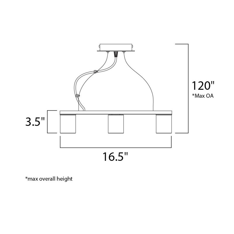 Patnaude 8 - Light Polished Chrome Kitchen Island Pendant