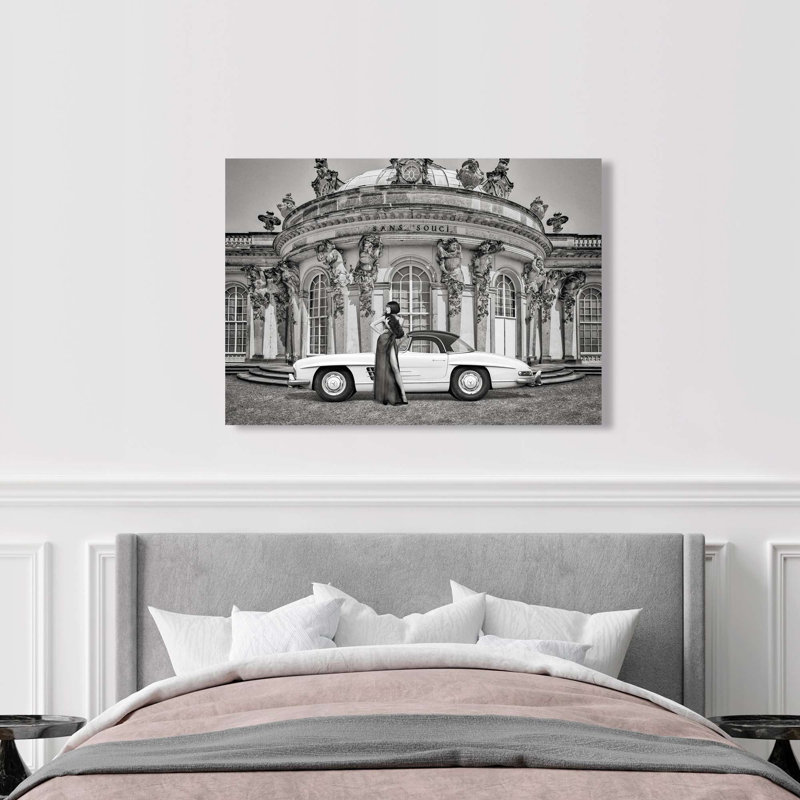 Sans Souci (B&W) by Julian Lauren - Wrapped Canvas Print, 50cm H x 70cm W x 4cm D